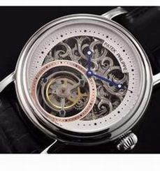 Patek Philippe Tourbillon Stainless Steel Skeleton & White Dial Swiss Tourbillon