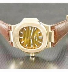 Patek Philippe Nautilus Jumbo 5711R 24K Rose Gold Plated Gray Dial Swiss 324SC