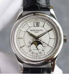 Patek Philippe Annual Calendar 5205 Stainless Steel White Dial Swiss 324