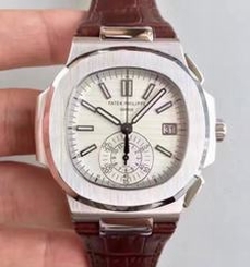 Patek Philippe Nautilus Chronograph 5980 JF Stainless Steel White Dial Swiss CH28-520C