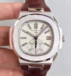 Patek Philippe Nautilus Chronograph 5980 JF Stainless Steel White Dial Swiss CH28-520C