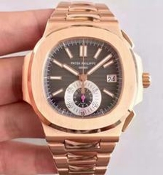 Patek Philippe Nautilus Chronograph 5980R JF Rose Gold Black Dial Swiss CH28-520C