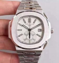 Patek Philippe Nautilus Chronograph 5980 JF Stainless Steel White Dial Swiss CH28-520C