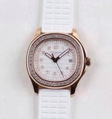 Patek Philippe Aquanaut Ladies 5067 MK Rose Gold & Diamonds White Dial Swiss E23-250SC
