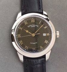 Patek Philippe Calatrava 5296 Stainless Steel Black Dial Swiss 324SC