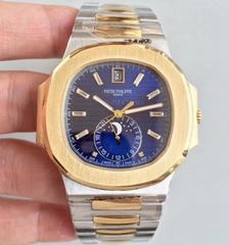 Patek Philippe Nautilus 5726/1A-001 N Yellow Gold & Stainless Steel Blue Dial Swiss 324 S QA LU 24H/303