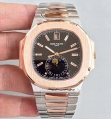 Patek Philippe Nautilus 5726/1A-001 N Rose Gold & Stainless Steel Black Dial Swiss 324 S QA LU 24H/303