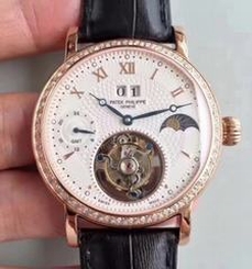 Patek Philippe Grand Complication Tourbillon N Rose Gold & Diamonds White Dial Swiss Tourbillon