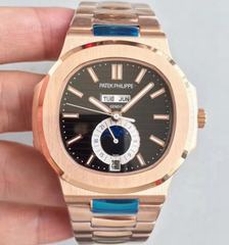 Patek Philippe Nautilus 5726/1A N Rose Gold Black Dial Swiss 324 S QA LU 24H/303