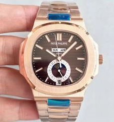 Patek Philippe Nautilus 5726/1A N Rose Gold Brown Dial Swiss 324 S QA LU 24H/303