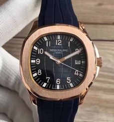 Patek Philippe Aquanaut Jumbo 5167R-001 PP Rose Gold Blue Dial Swiss 324SC