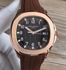 Patek Philippe Aquanaut Jumbo 5167R-001 PP Rose Gold Brown Dial Swiss 324SC