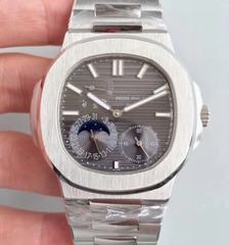 Patek Philippe Nautilus Moonphase 5712/1A-001 N Stainless Steel Grey Dial Swiss 240 PS IRM C LU