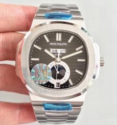 Patek Philippe Nautilus Annual Calendar Moonphase 5726/1A-001 KM V2 Stainless Steel Brown Dial Swiss 324 S QA LU 24H/303