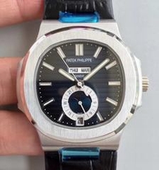 Patek Philippe Nautilus Annual Calendar Moonphase 5726A KM V2 Stainless Steel Blue Dial Swiss 324 S QA LU 24H/303
