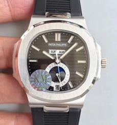 Patek Philippe Nautilus Annual Calendar Moonphase 5726A KM V2 Stainless Steel Brown Dial Swiss 324 S QA LU 24H/303