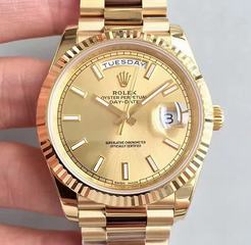 Golden NOOB factory Rolex constant motion series 2 generations Star calendar Complete