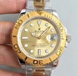 Rolex oyster perpetual Golden YACHT-MASTER 168623-78753 for Mens 40mm