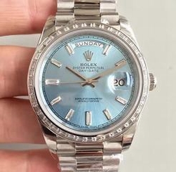 Rolex oyster perpetual Day-date 228396TBR for Mens 40mm Blue Color