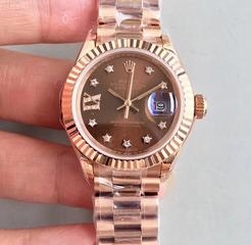 Gold Rolex 28mm oyster perpetual DateJust for Lady Women