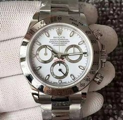 Rolex Daytona Cosmograph 116520 JF Stainless Steel White Dial Swiss 7750