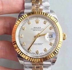 Rolex Datejust II 116333 41MM EW Stainless Steel & Yellow Gold Rhodium Dial Swiss 3136
