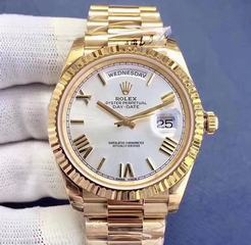 Rolex Day-Date 40 228238 N Yellow Gold Rhodium Dial Swiss 3255