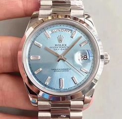 Rolex Day-Date 40 228206 N Stainless Steel Blue Dial Swiss 3255