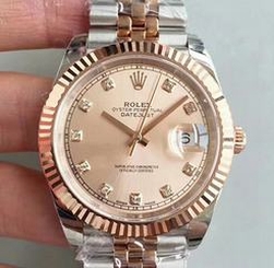 Rolex Datejust II 116333 41MM EW Stainless Steel & Rose Gold Rose Gold Dial Swiss 3136
