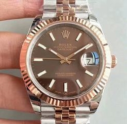 Rolex Datejust II 116333 41MM EW Stainless Steel & Rose Gold Chocolate Dial Swiss 3136