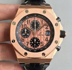 Audemars Piguet Royal Oak Offshore 26470OR.OO.A002CR.01 JF V2 Rose Gold Gold Dial Swiss 3126