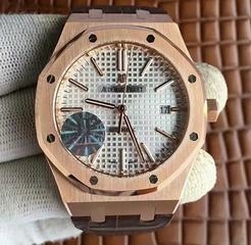 Audemars Piguet Royal Oak 15450 JF Rose Gold Silver Dial Swiss 3120