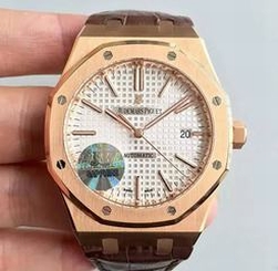 Audemars Piguet Royal Oak 15450 JF Rose Gold Silver Dial Swiss 3120