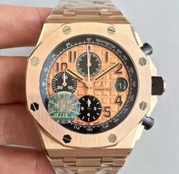 Audemars Piguet Royal Oak Offshore 26470OR.OO.1000OR.01 JF V2 Rose Gold Gold Dial Swiss 3126