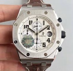 Audemars Piguet Royal Oak Offshore Safari 26170ST.OO.D091CR.01 JF Leather White Dial Swiss 7750