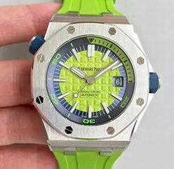 Audemars Piguet Royal Oak Offshore Diver 15710ST.OO.A038CA.01 JF Stainless Steel Green Dial Swiss 3120