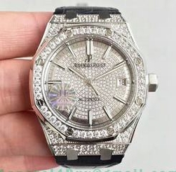 Audemars Piguet Royal Oak 15450 JF Stainless Steel & Diamonds Diamond Dial Swiss 3120