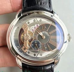 Audemars Piguet Royal Millenary 4101 15350ST.OO.D002CR.01 V9 Stainless Steel Rose Gold Skeleton Dial Swiss 4101