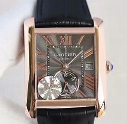 Cartier Tank MC WGTA0014 JF Rose Gold Black Dial Swiss 1904MC