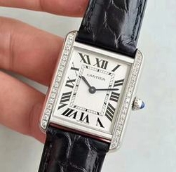 Cartier Tank Solo Ladies W5200003 27MM x 34MM TW Stainless Steel White Dial Swiss Quartz