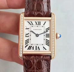 Cartier Tank Solo Ladies W5200003 27MM x 34MM TW Stainless Steel White Dial Swiss Quartz