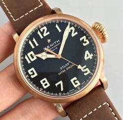 Zenith Pilot Type 20 Extra Special 29.2430.679.21.C753 XF Bronze Black Dial Swiss 2824-2