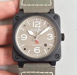 Bell & Ross Aviation Military Type BR 03-92 ZF PVD Beige Dial M9015