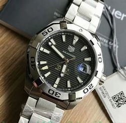 A Tag Heuer Aquaracer Calibre 5 WAY2010 BA0927 N Stainless Steel Black Dial Swiss SW200