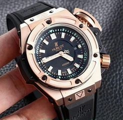 Hublot Big Bang King Power Musee Oceanographique Monaco 731.OX.1170.RX HBB V6 Rose Gold Black Dial Swiss 7750