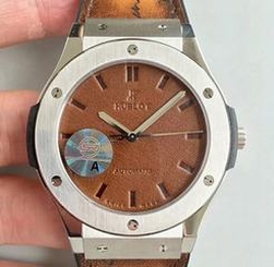 Hublot Classic Fusion Berluti Scritto 511.TX.050T.VR.BER16 SR V2 Stainless Steel Brown Leather Dial Swiss HUB1100
