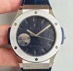 Hublot Classic Fusion Berluti Scritto 511.NX.050B.VR.BER16 SR V2 Stainless Steel Blue Leather Dial Swiss HUB1100