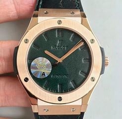 Hublot Classic Fusion Berluti Scritto 511.OX.0500.VR.BER16 SR V2 Rose Gold Green Leather Dial Swiss HUB1100