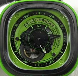 SevenFriday Industrial Engines P1-05 B0562 PVD Black Dial Miyota 82S7