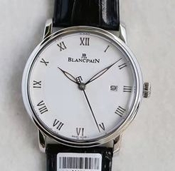 Blancpain Villeret Grande Date 6669-1127-55B HG Stainless Steel White Dial Swiss 6950